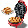 Pogany Mini Waffle Maker (Red)